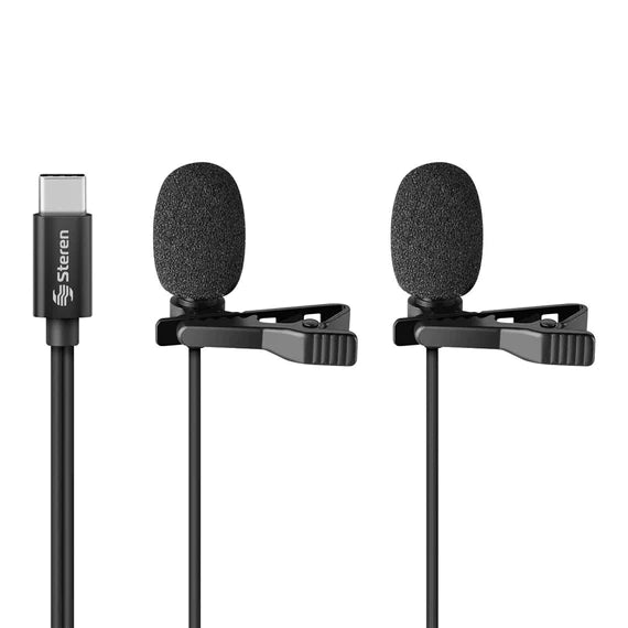MICROFONOS STEREN DE SOLAPA PARA CELULAR USB-C MOV-031