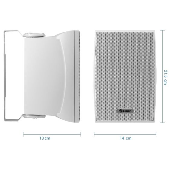 BOCINAS STEREN 2 VIAS 300W SPK-110BL INTERPERIE