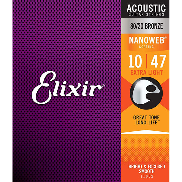 CUERDA JUEGO METAL ELIXIR 10/47 11002 PARA GUITARRA ACÚSTICA