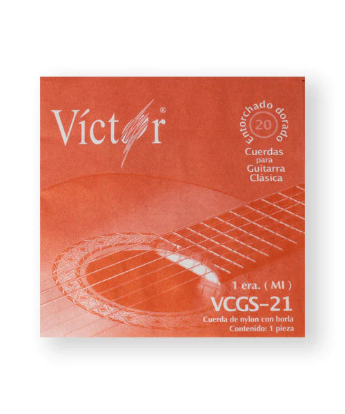 CUERDA NYLON CLASICA VICTOR #1 NEGRA VCGS-21-CN1