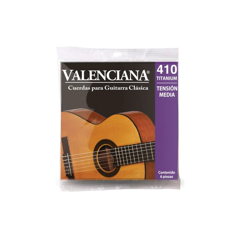 CUERDA JUEGO GUITARRA CLASICA NYLON VALENCIANA VAGS-410T