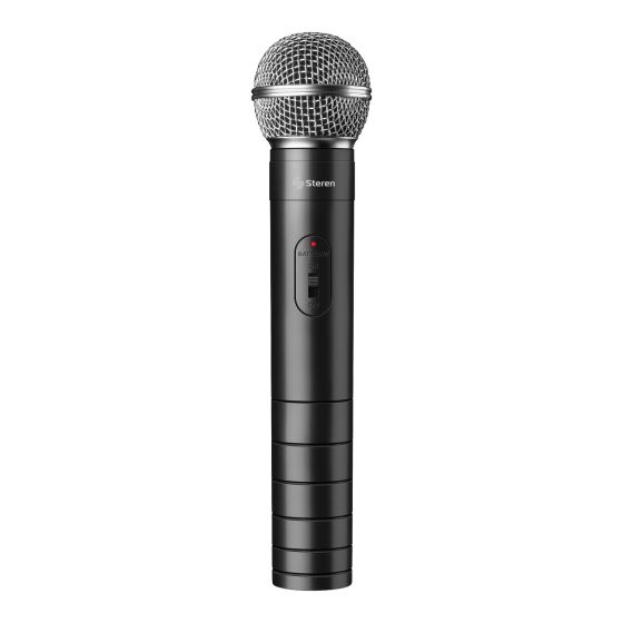 MICROFONOS STEREN INALAMBRICOS VHF, DE MANO, SOLAPA WR-057