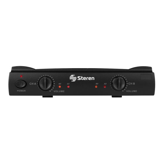 MICROFONOS STEREN INALAMBRICOS VHF, DE MANO, SOLAPA WR-057