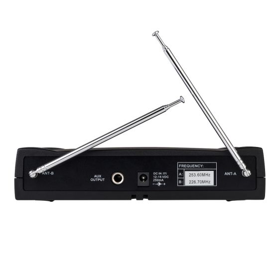 MICROFONOS STEREN INALAMBRICOS VHF, DE MANO, SOLAPA WR-057