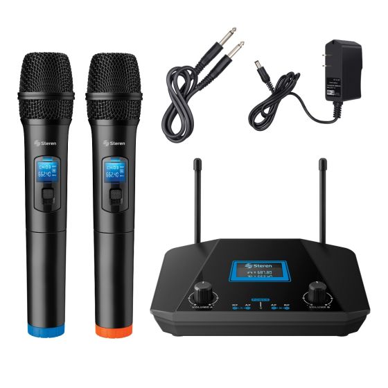 MICROFONOS STEREN INALAMBRICOS UHF WR-809UHF