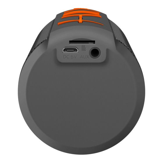 Bocina Bluetooth* tipo mini torre con reproductor microSD y radio FM, gris Steren BOC-874GR