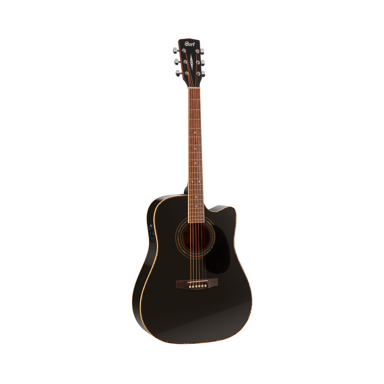 GUITARRA ELECTROACUSTICA CORT CORTE NEGRA AD880CE BK