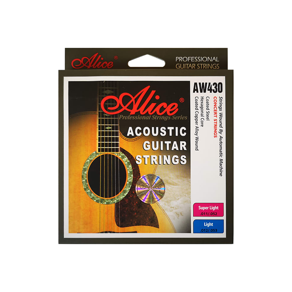 Juego de cuerdas Alice AW-430 para guitarra electroacústica