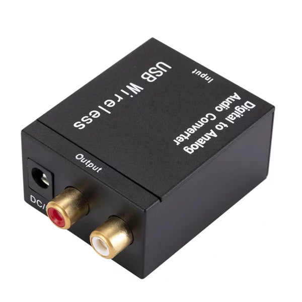 CONVERTIDOR CABLE OPTICO A ANALOGO/COAXIAL DIGITALHD-DIGI-ANAD