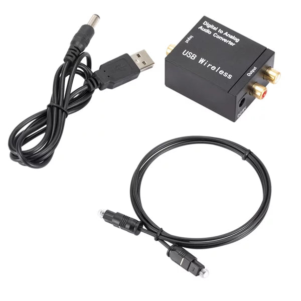 CONVERTIDOR CABLE OPTICO A ANALOGO/COAXIAL DIGITALHD-DIGI-ANAD
