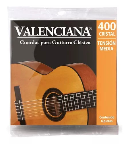 CUERDA JUEGO GUITARRA CLASICA NYLON VALENCIANA VAGS-400C