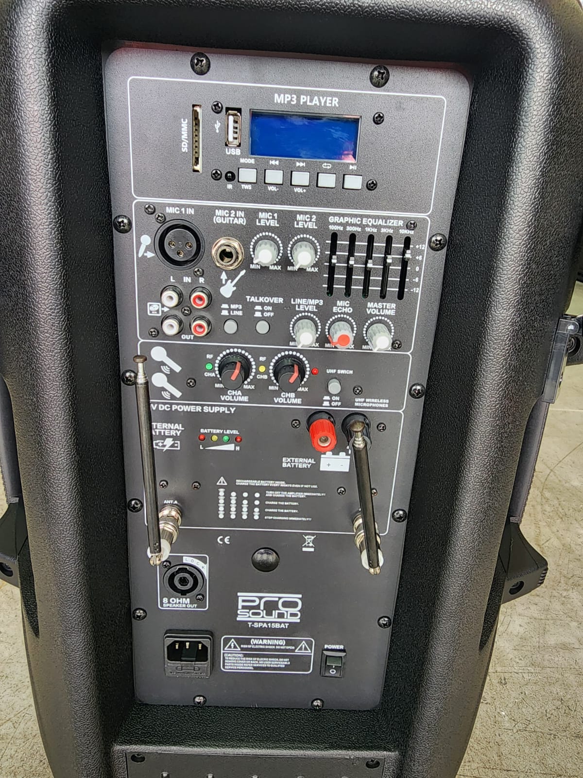 BOCINA RECARGABLE PRO SOUND T-SPA15BAT