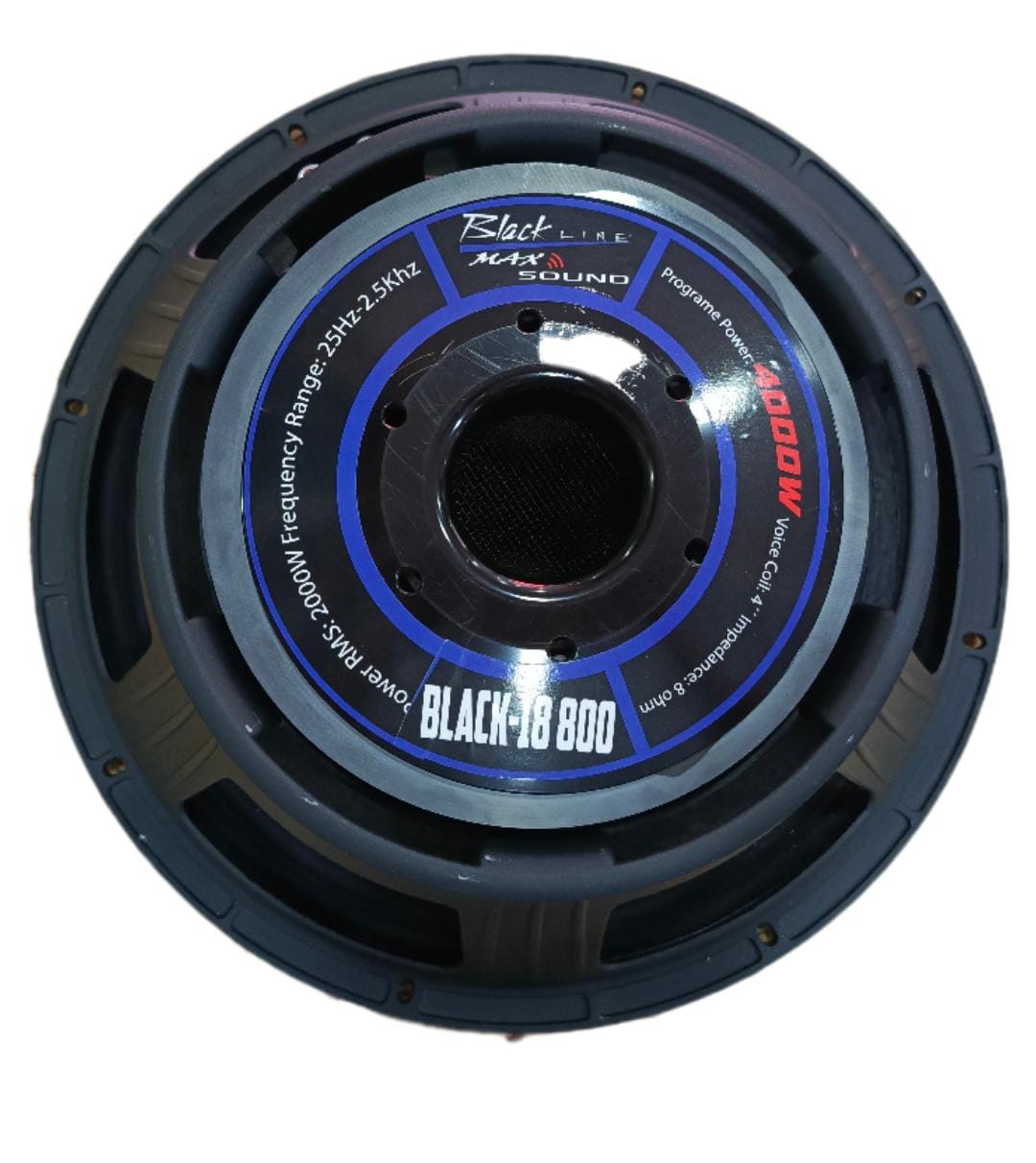 BOCINA MAXSOUND WOOFER BLACK-18 800