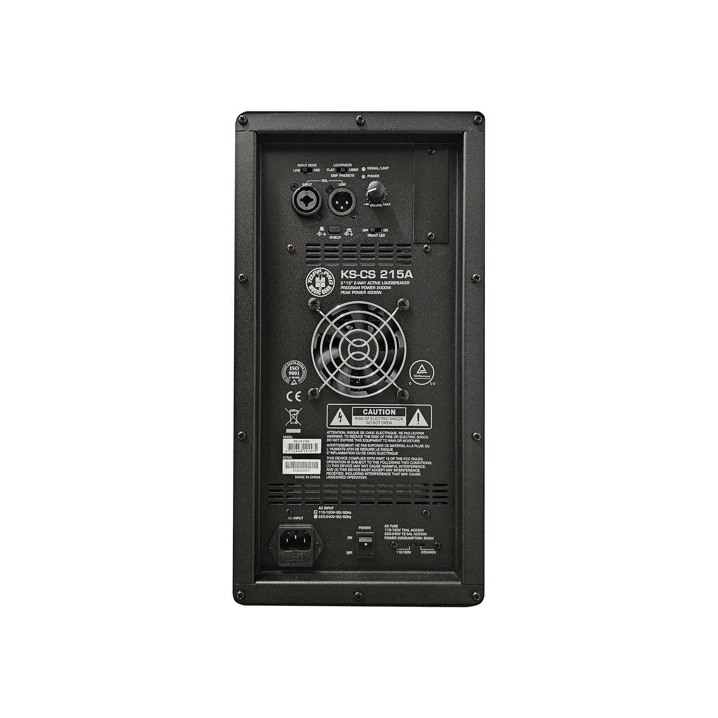 Bocina activa Topp Pro KS-CS 215A de 2X15"