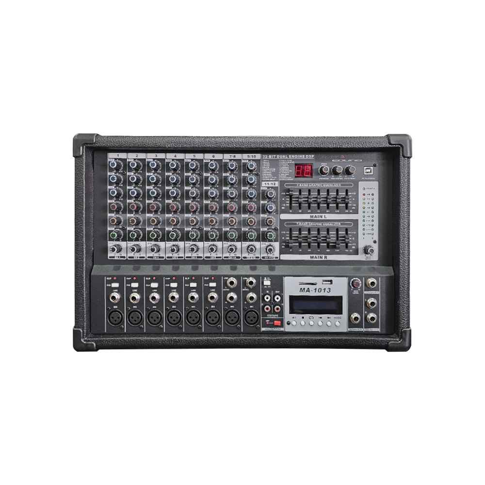 Amplificador Max Sound MA-1013 de 8 canales