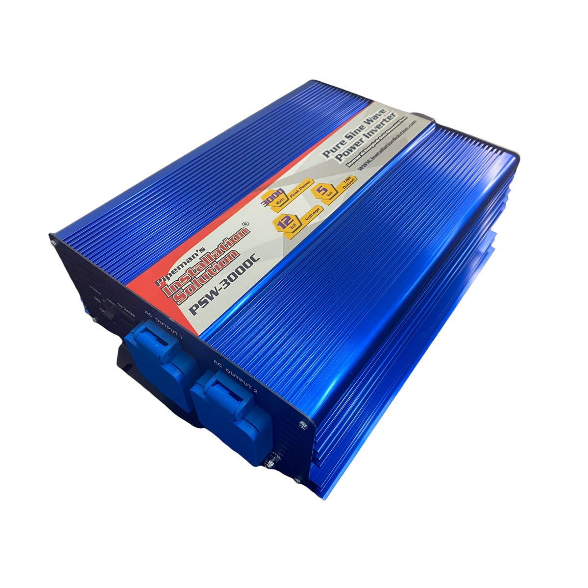INVERSOR DE CORRIENTE N.A. 3000W ONDA PURA DE 12 Vcc A 110 Vca PSW-3000C