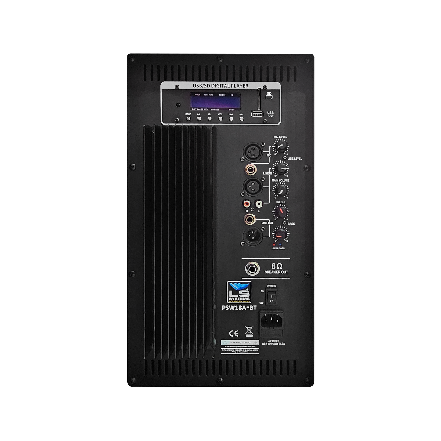 Bocina activa LS SYSTEMS PSW18A-BT de 18"