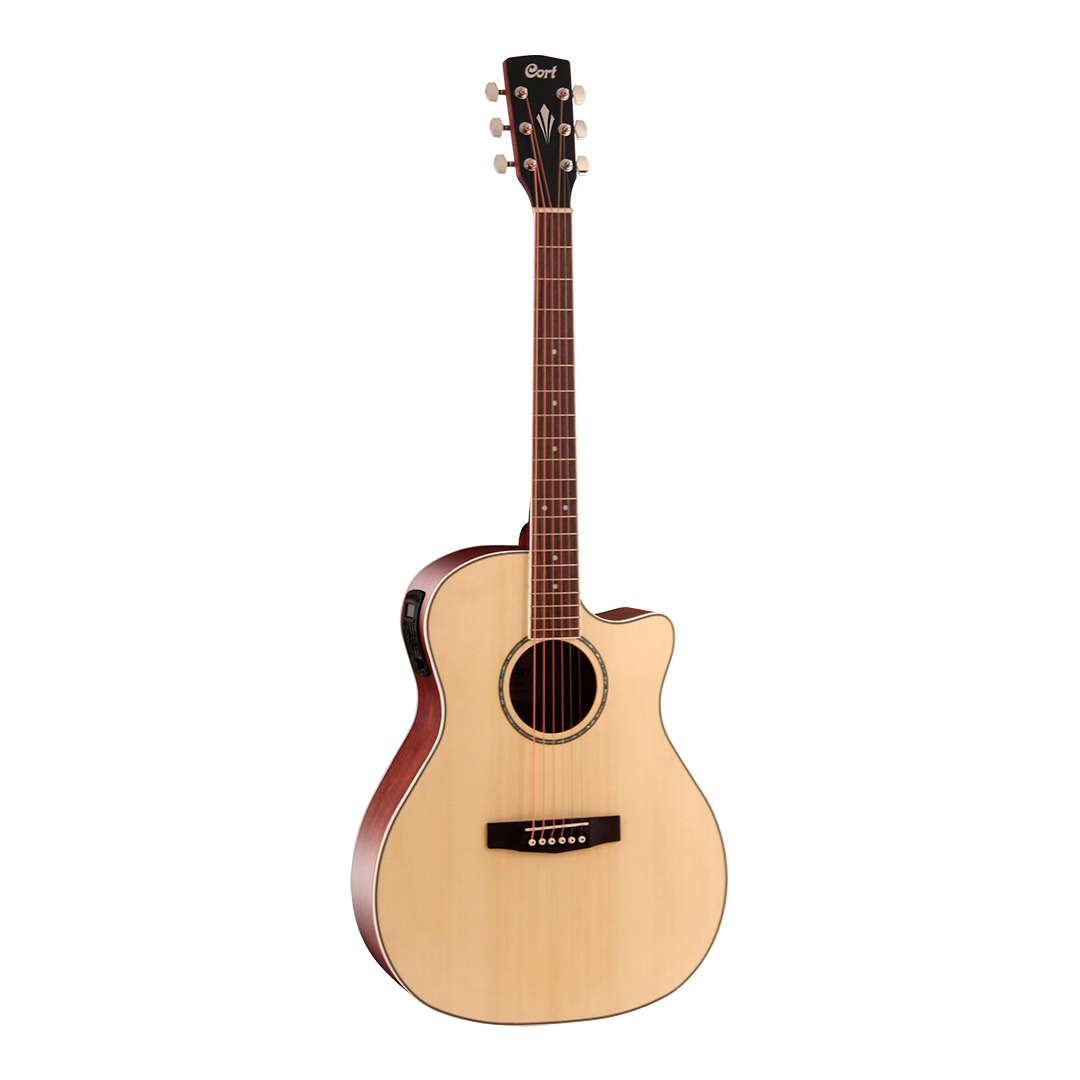 GUITARRA ELECTROCLASICA CORT CORTE NATURAL GA-MEDX OP