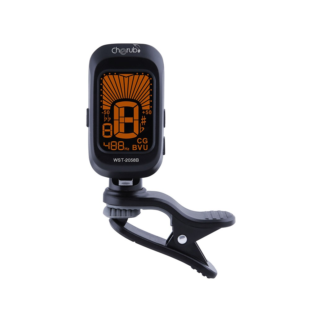 Afinador cromático Cherub WST-2058B para guitarra, bajo, violín y ukelele