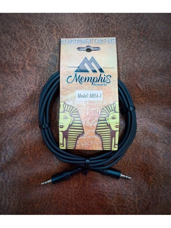CABLE PLUG 3.5MM A PLUG 3.5 STEREO MEMPHIS MHA-1 3 MTS