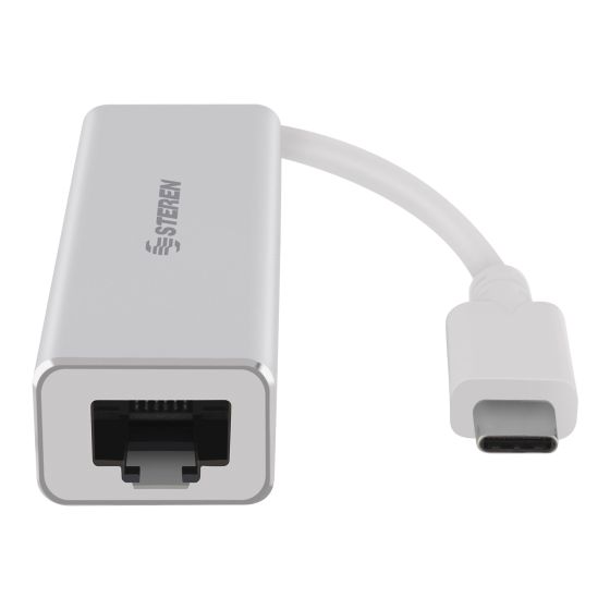 Adaptador USB C a Gigabit Ethernet (RJ45) Steren USB-473