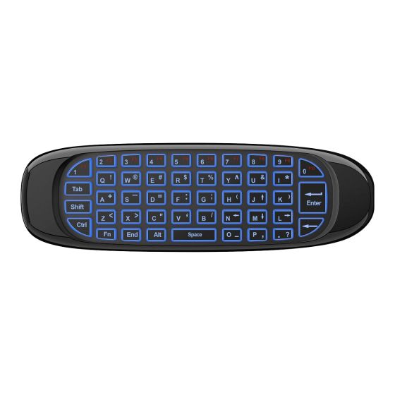 CONTROL REMOTO, AIR MOUSE Y TECLADO BAT. REC. STEREN RM-355