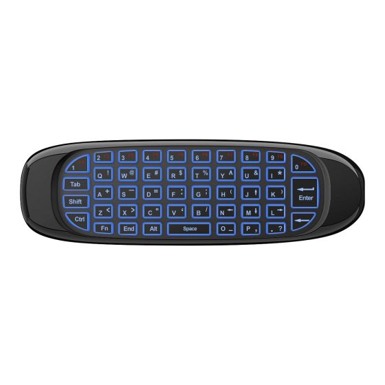 Air mouse / teclado / control remoto con batería recargable para Smart TV Steren RM-355