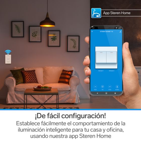 APAGADOR DOBLE WIFI STEREN SHOME-116