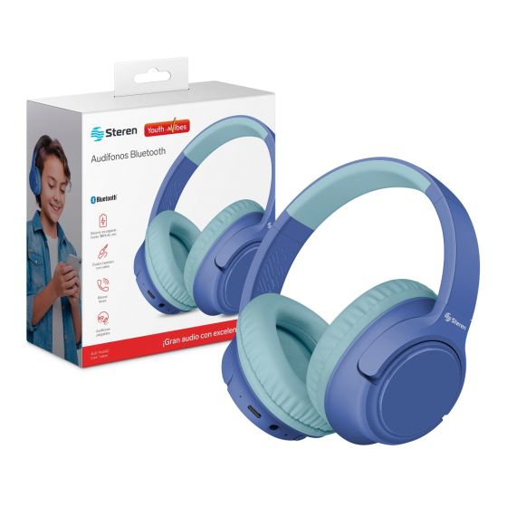 AUDIFONOS STEREN BT 50 HRS CARGA AUD-7640AZ
