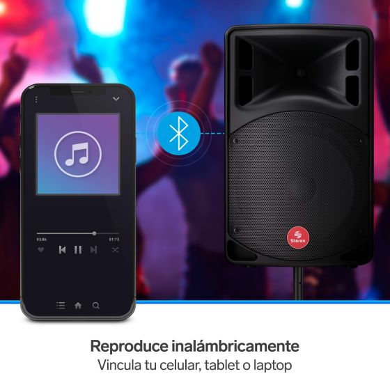 BOCINA ACTIVA STEREN BAF-1245BT