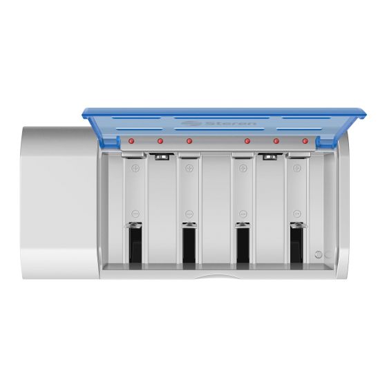 CARGADOR PARA BATERIAS STEREN AA/AAA/C/D/9V CRG-500
