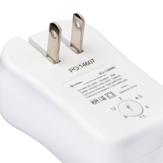 TRANSFORMADOR DE 3 A 12V 1200MA STEREN ELI-1200BL