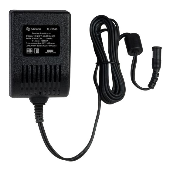 TRANSFORMADOR DE 3 A 12V 2500MA STEREN ELI-2500