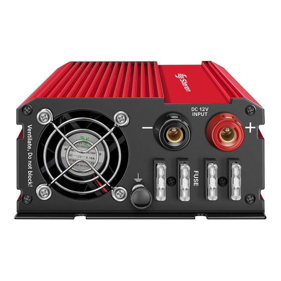 INVERSOR DE CORRIENTE STEREN 1500 W DE 12 Vcc A 110 Vca INV-1500