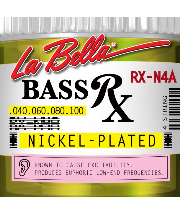 CUERDA JUEGO BAJO ELECTRICO 4 CUERDAS LA BELLA NIQUEL RX-N4A