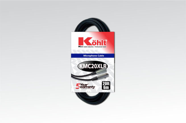 CABLE PARA MICROFONO XLR A XLR KOHLT KMC20XLR