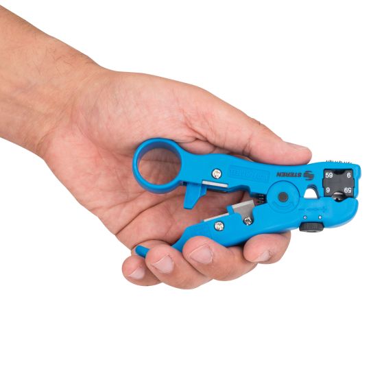 PINZA PELACABLE UNIVERSAL P/COAXIAL UTP Y PLANO STEREN