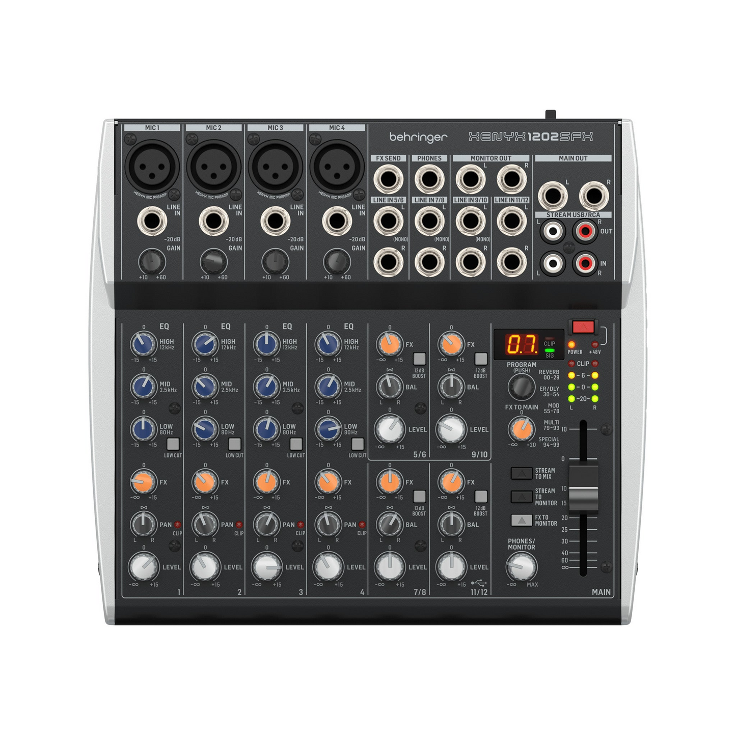 Consola pasiva Behringer XENYX 1202SFX de 4 canales