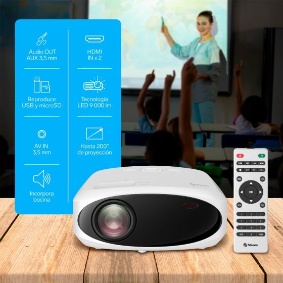 PROYECTOR MULTIMEDIA FULL HD 9000LM PRO-400