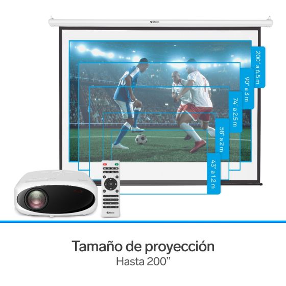 PROYECTOR MULTIMEDIA FULL HD 9000LM PRO-400