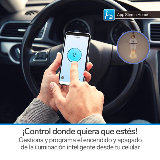 SOCKET PARA LUZ CON WI-FI STEREN SHOME-125