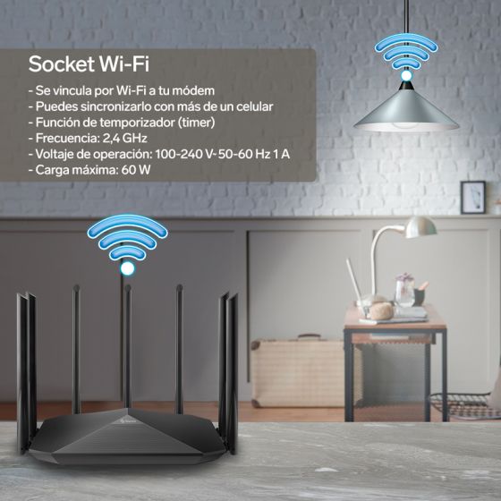 SOCKET PARA LUZ CON WI-FI STEREN SHOME-125