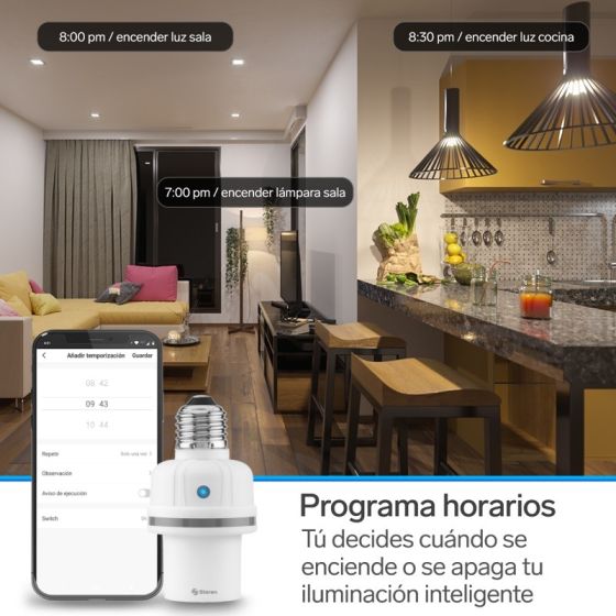 SOCKET PARA LUZ CON WI-FI STEREN SHOME-125