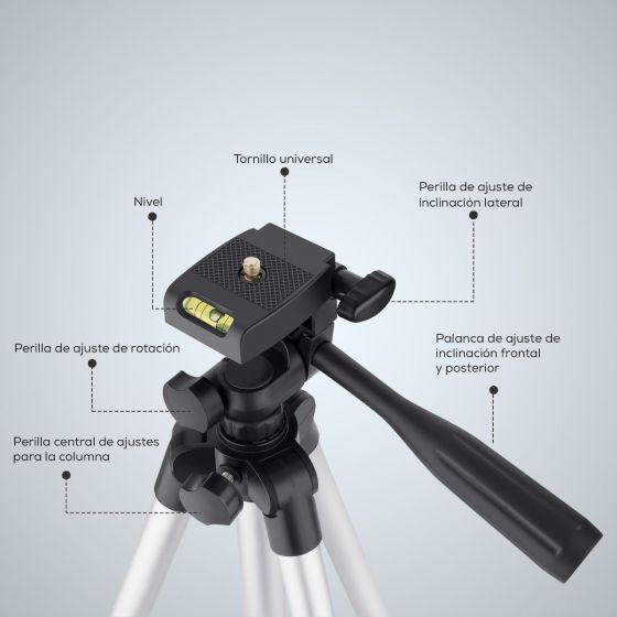TRIPODE UNIVERSAL STEREN PARA CAMARA Y SMARTPHON MOV-049