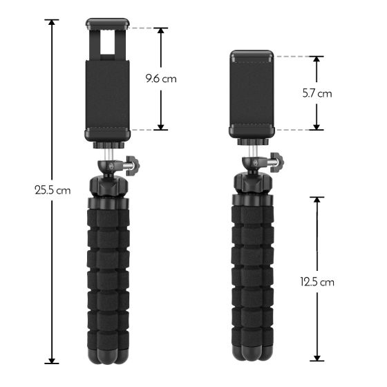 TRIPODE STEREN PARA CAMARA Y SMARTPHONE FLEXIBLE MOV-048