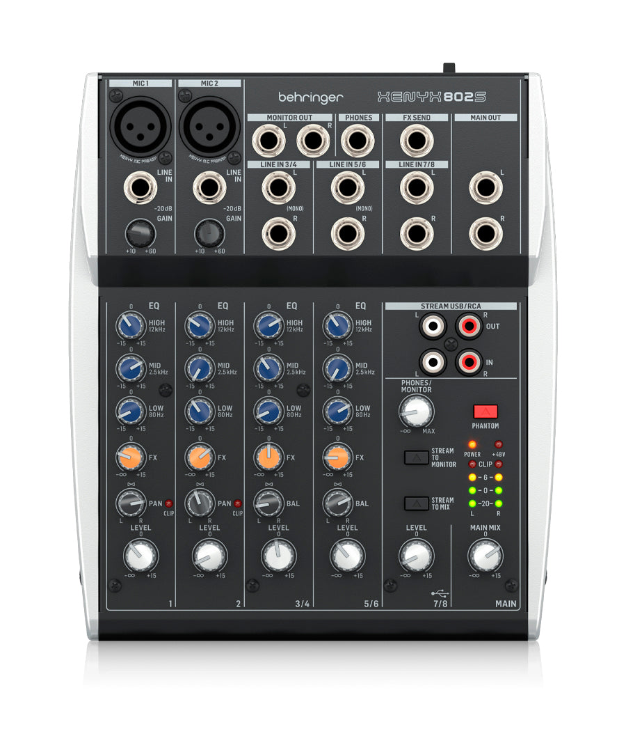 Consola pasiva Behringer XENYX 802S de 2 canales