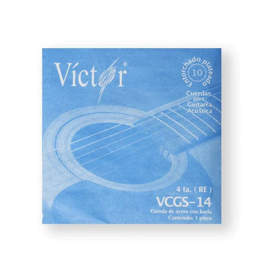 CUERDA METAL ACUSTICA #4 VICTOR VCGS-14-CM4