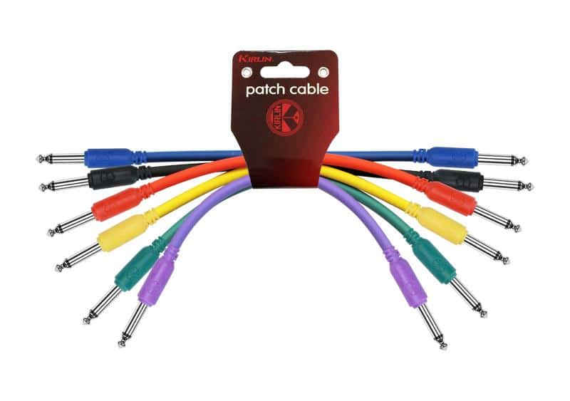 CABLE CORTO PLUG 1/4 A 1/4 MONO COLORES KIRLIN I6-241-1M 21120