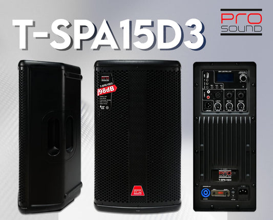 Bocina Activa PRO SOUND T-SPA15D3 15" 800W DSP