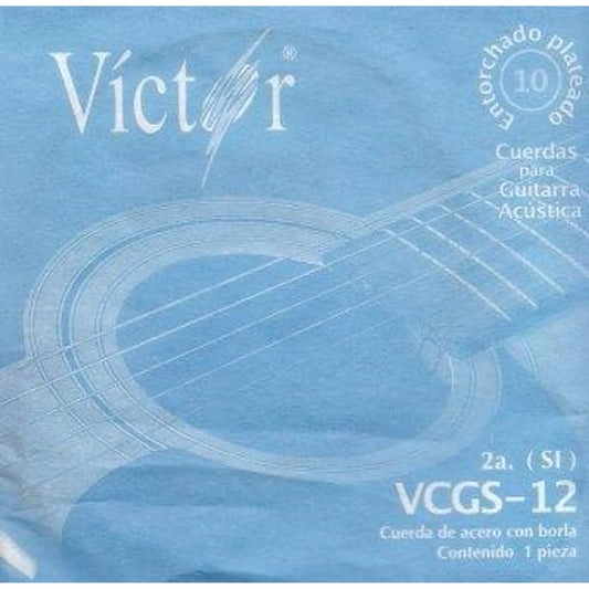 CUERDA METAL ACUSTICA #2 VICTOR VCGS-12-CM2